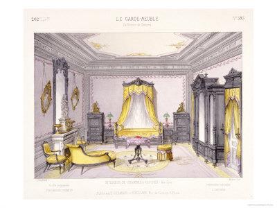 French Design Bedroom Neo Greek Style From Le Garde Meuble Pattern Book Pub Guillard Paris Giclee Print By Art Com