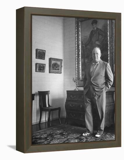 French Director Jean Renoir, Son of Impressionist Painter Pierre Auguste-Ed Clark-Framed Premier Image Canvas