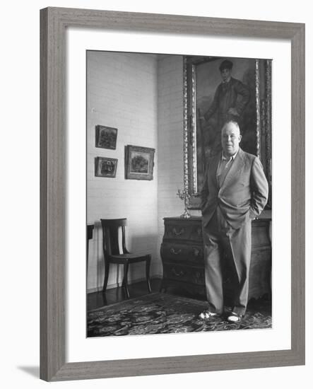 French Director Jean Renoir, Son of Impressionist Painter Pierre Auguste-Ed Clark-Framed Premium Photographic Print