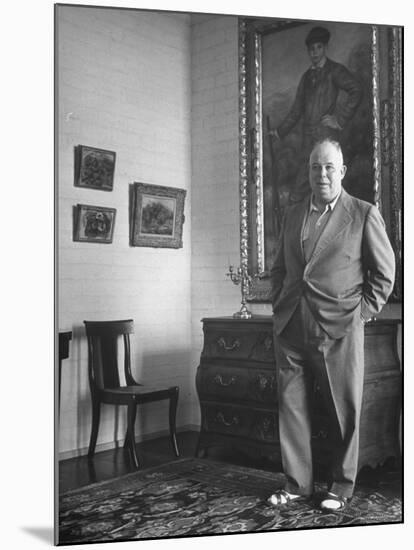 French Director Jean Renoir, Son of Impressionist Painter Pierre Auguste-Ed Clark-Mounted Premium Photographic Print