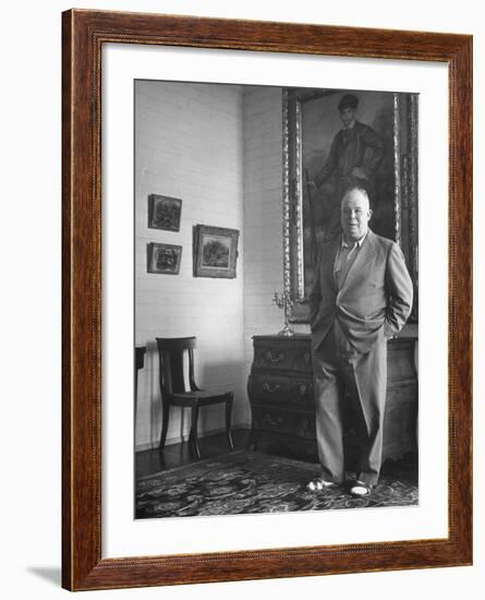 French Director Jean Renoir, Son of Impressionist Painter Pierre Auguste-Ed Clark-Framed Premium Photographic Print