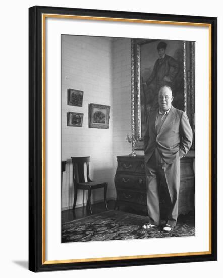 French Director Jean Renoir, Son of Impressionist Painter Pierre Auguste-Ed Clark-Framed Premium Photographic Print