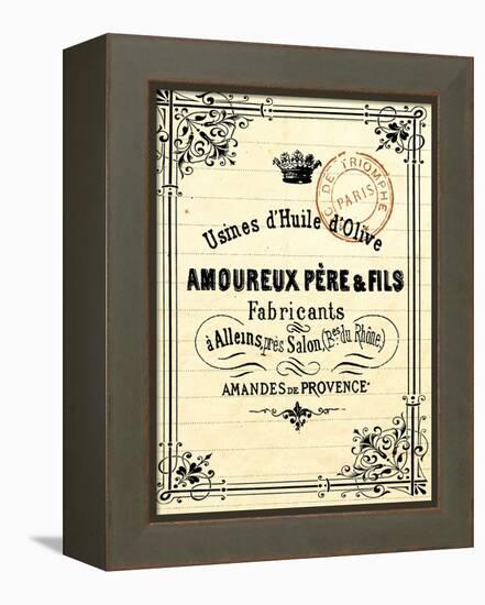 French Document 4-Z Studio-Framed Stretched Canvas