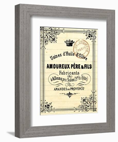 French Document 4-Z Studio-Framed Premium Giclee Print