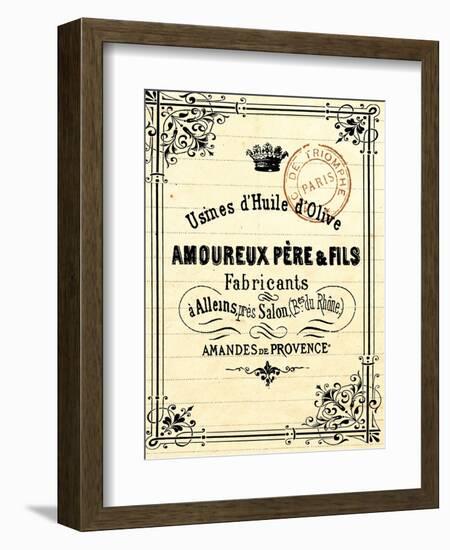 French Document 4-Z Studio-Framed Premium Giclee Print