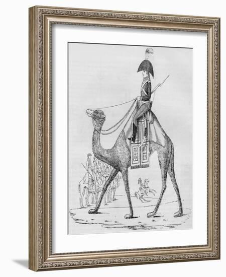 French Domedary Regiment. Captured with a Convoy in the Lybian Desert, May, 1801-null-Framed Giclee Print