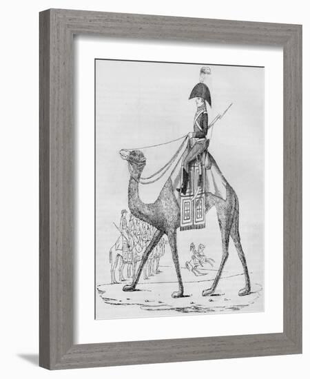 French Domedary Regiment. Captured with a Convoy in the Lybian Desert, May, 1801-null-Framed Giclee Print