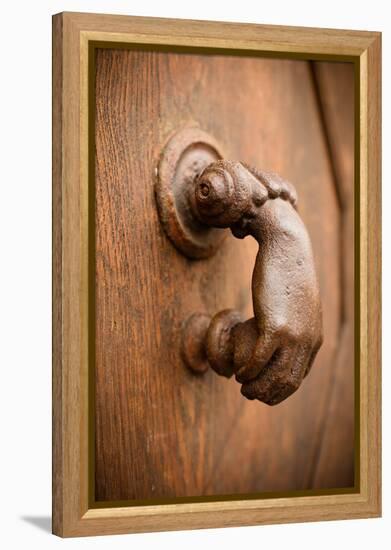 French Door Knocker I-Erin Berzel-Framed Premier Image Canvas