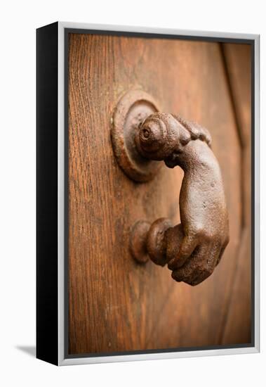 French Door Knocker I-Erin Berzel-Framed Premier Image Canvas