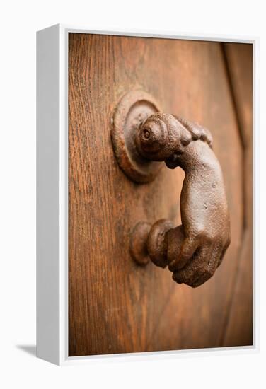 French Door Knocker I-Erin Berzel-Framed Premier Image Canvas