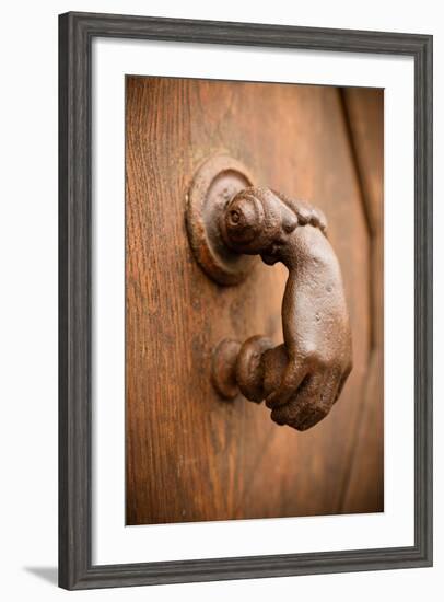 French Door Knocker I-Erin Berzel-Framed Photographic Print