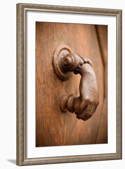 French Door Knocker I-Erin Berzel-Framed Photographic Print