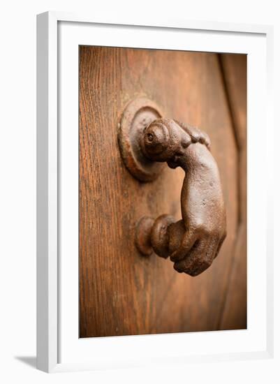 French Door Knocker I-Erin Berzel-Framed Photographic Print