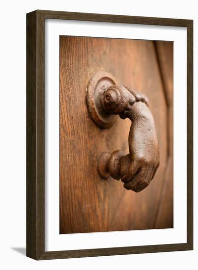 French Door Knocker I-Erin Berzel-Framed Photographic Print