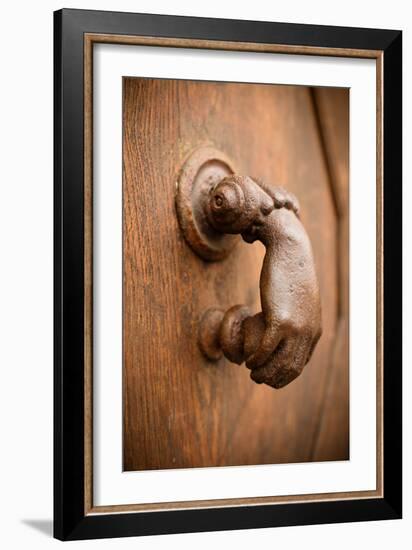 French Door Knocker I-Erin Berzel-Framed Photographic Print