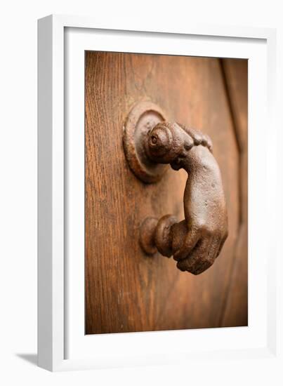 French Door Knocker I-Erin Berzel-Framed Photographic Print
