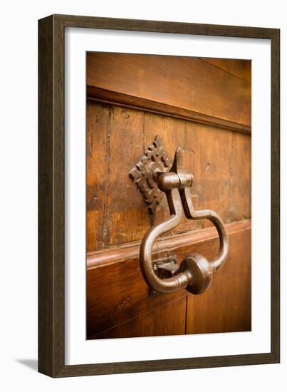 French Door Knocker II-Erin Berzel-Framed Photographic Print