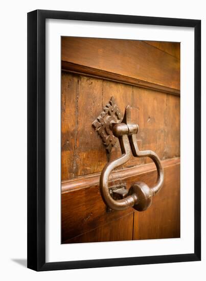 French Door Knocker II-Erin Berzel-Framed Photographic Print