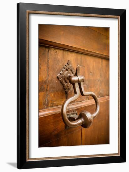 French Door Knocker II-Erin Berzel-Framed Photographic Print