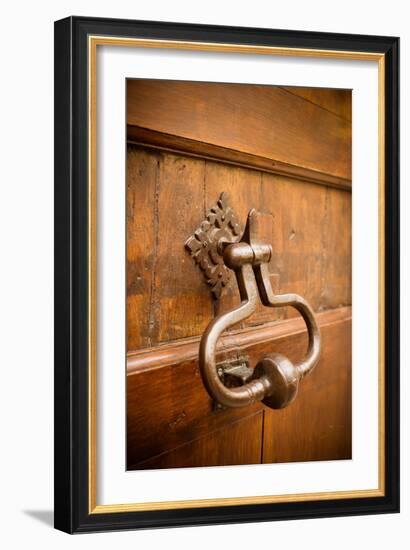 French Door Knocker II-Erin Berzel-Framed Photographic Print