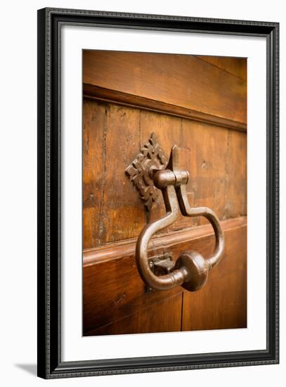 French Door Knocker II-Erin Berzel-Framed Photographic Print