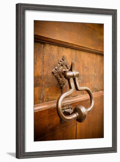 French Door Knocker II-Erin Berzel-Framed Photographic Print