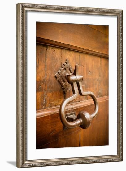 French Door Knocker II-Erin Berzel-Framed Photographic Print