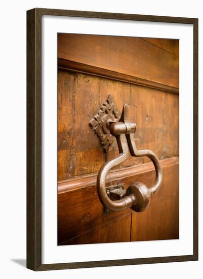 French Door Knocker II-Erin Berzel-Framed Photographic Print