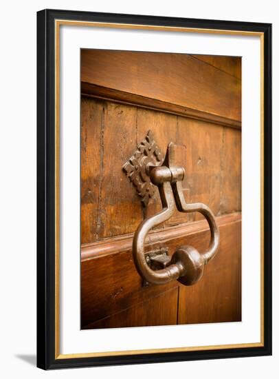 French Door Knocker II-Erin Berzel-Framed Photographic Print