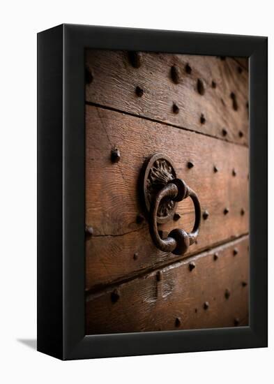 French Door Knocker III-Erin Berzel-Framed Premier Image Canvas