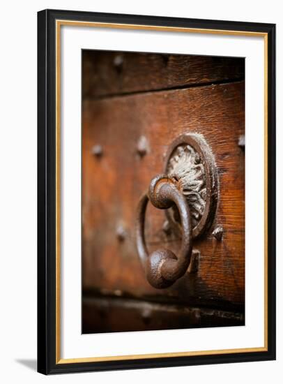 French Door Knocker IV-Erin Berzel-Framed Photographic Print