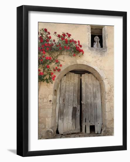 French Doors and Ghost in Window-Marilyn Dunlap-Framed Art Print