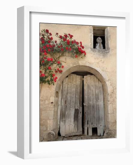 French Doors and Ghost in Window-Marilyn Dunlap-Framed Art Print