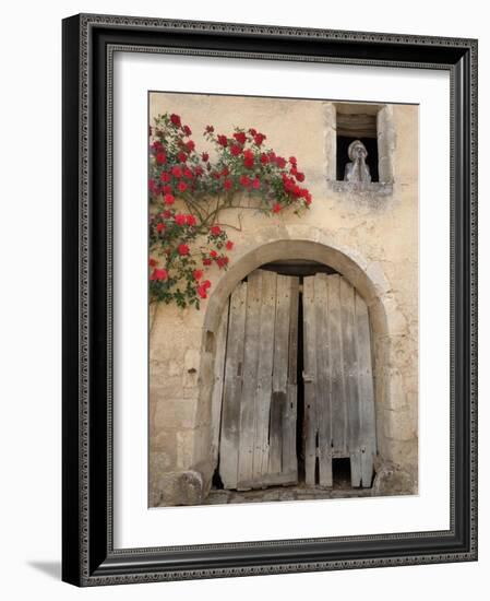 French Doors and Ghost in Window-Marilyn Dunlap-Framed Art Print