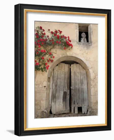 French Doors and Ghost in Window-Marilyn Dunlap-Framed Art Print