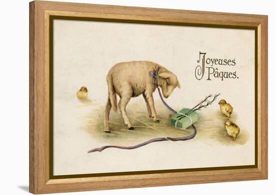 French Easter Card-null-Framed Premier Image Canvas