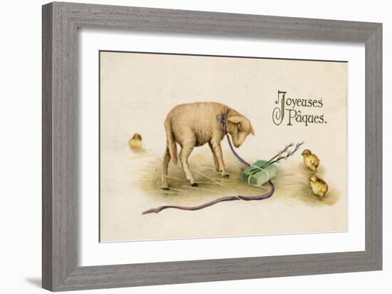 French Easter Card-null-Framed Giclee Print