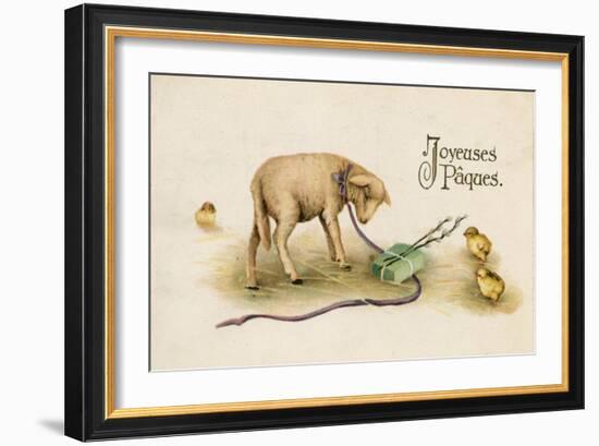 French Easter Card-null-Framed Giclee Print