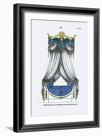 French Empire Bed No. 3-null-Framed Art Print