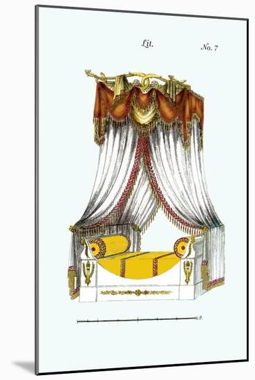 French Empire Bed No. 7-null-Mounted Art Print