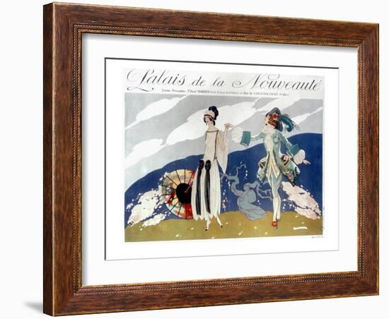 French Fashion Ad, 1923-null-Framed Giclee Print
