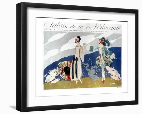 French Fashion Ad, 1923-null-Framed Giclee Print