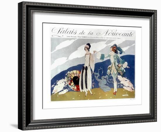 French Fashion Ad, 1923-null-Framed Giclee Print