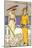 French Fashion, Art Deco-null-Mounted Art Print