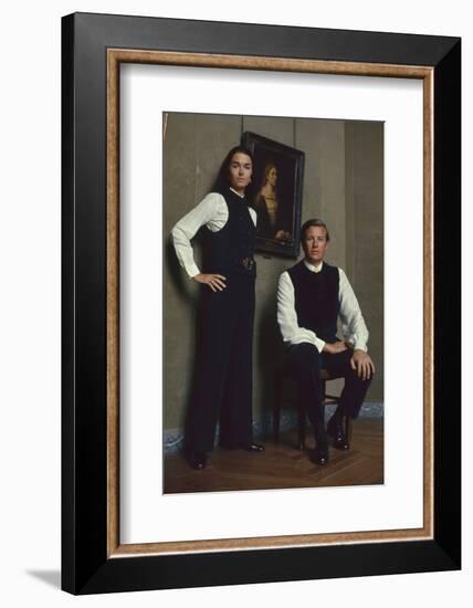 French Fashion Designer Bernard Lanvin and His Wife, Meryl, Louvre, Paris, France, 1968-Bill Ray-Framed Photographic Print