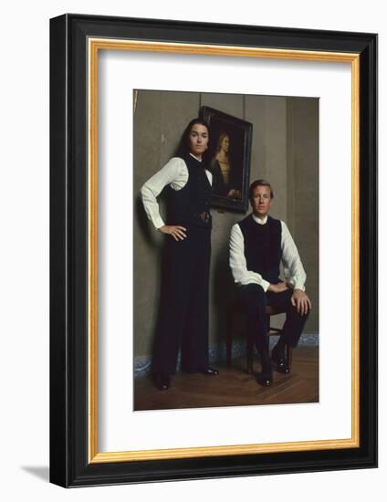 French Fashion Designer Bernard Lanvin and His Wife, Meryl, Louvre, Paris, France, 1968-Bill Ray-Framed Photographic Print