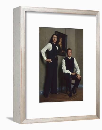 French Fashion Designer Bernard Lanvin and His Wife, Meryl, Louvre, Paris, France, 1968-Bill Ray-Framed Photographic Print