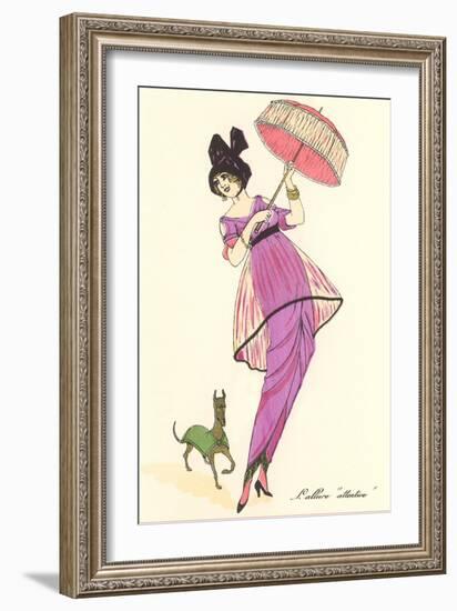 French Fashion, Dog-null-Framed Art Print