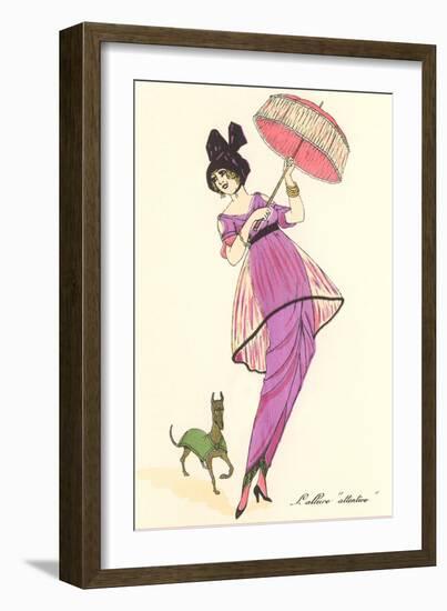 French Fashion, Dog-null-Framed Art Print