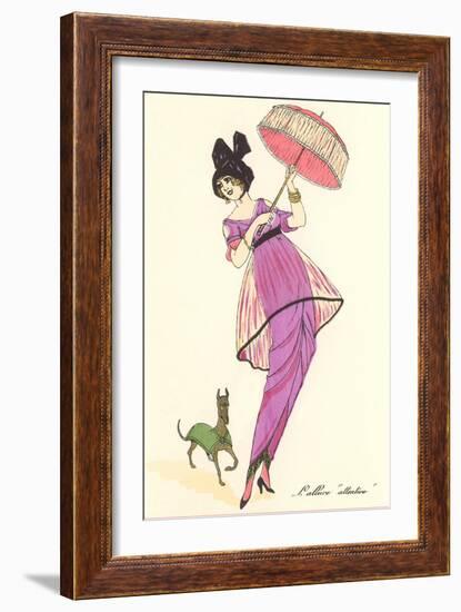 French Fashion, Dog-null-Framed Art Print